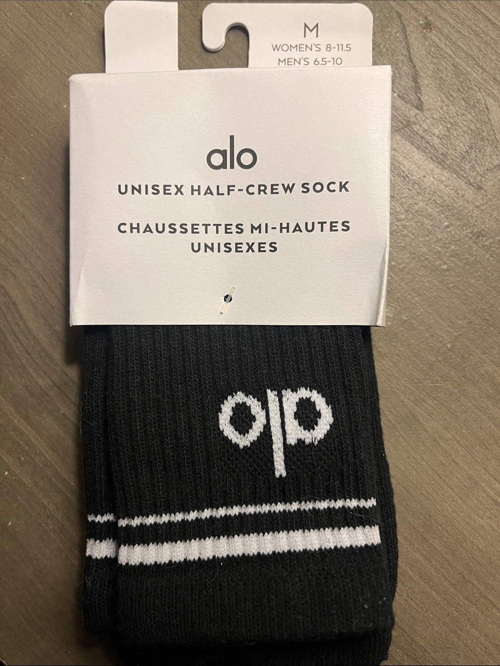 Unisex half crew sock